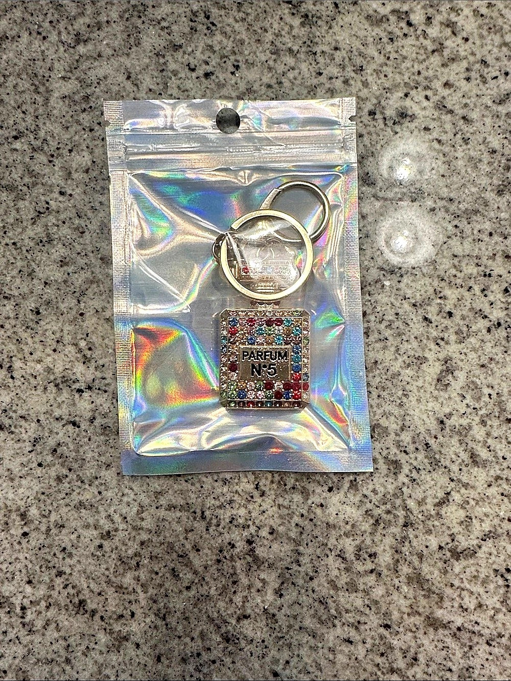 PARFUM N°5 Rhinestone Keychain - Picture 2 of 2